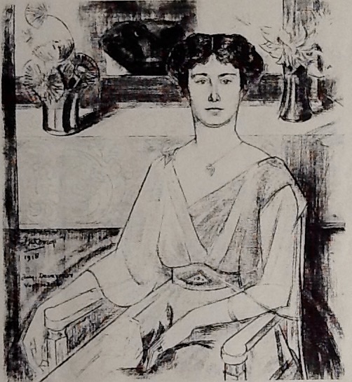 Portret Jacqueline Deurvorst-Vonk de Both 1918  Ulft