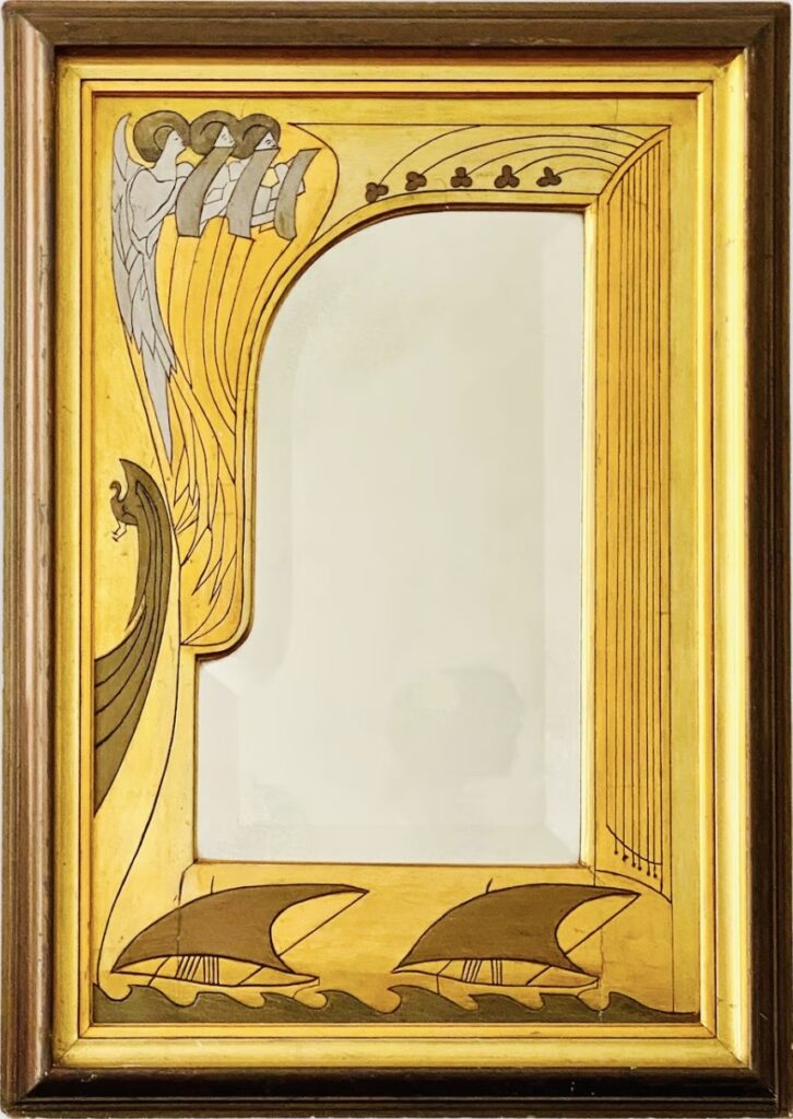 Detail van binnenspiegel geïnspireerd op de Odyssee