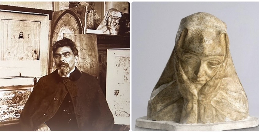 Jan Toorop in Nijmegen 1910 met George Minne “Biddende Non”